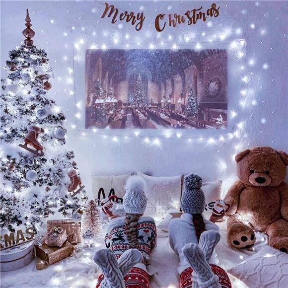 66ft 200 LED White Christmas String Lights Bedroom, Connectable String Lights - Picture 5 of 7